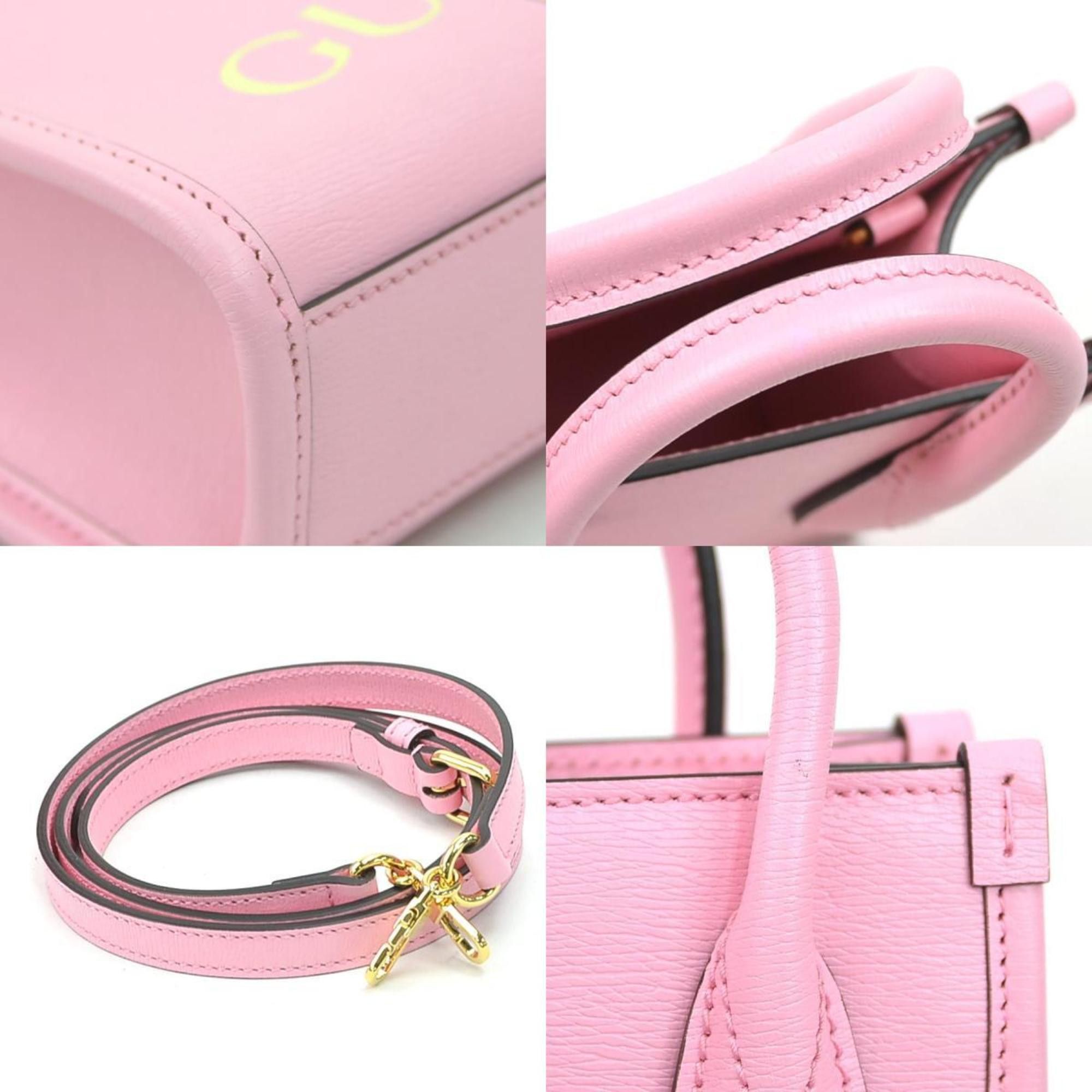 Gucci GUCCI Handbag Shoulder Bag Bananya Collaboration Leather Pink Women's 671623 r10639a Size ONE SIZE - 4 Thumbnail