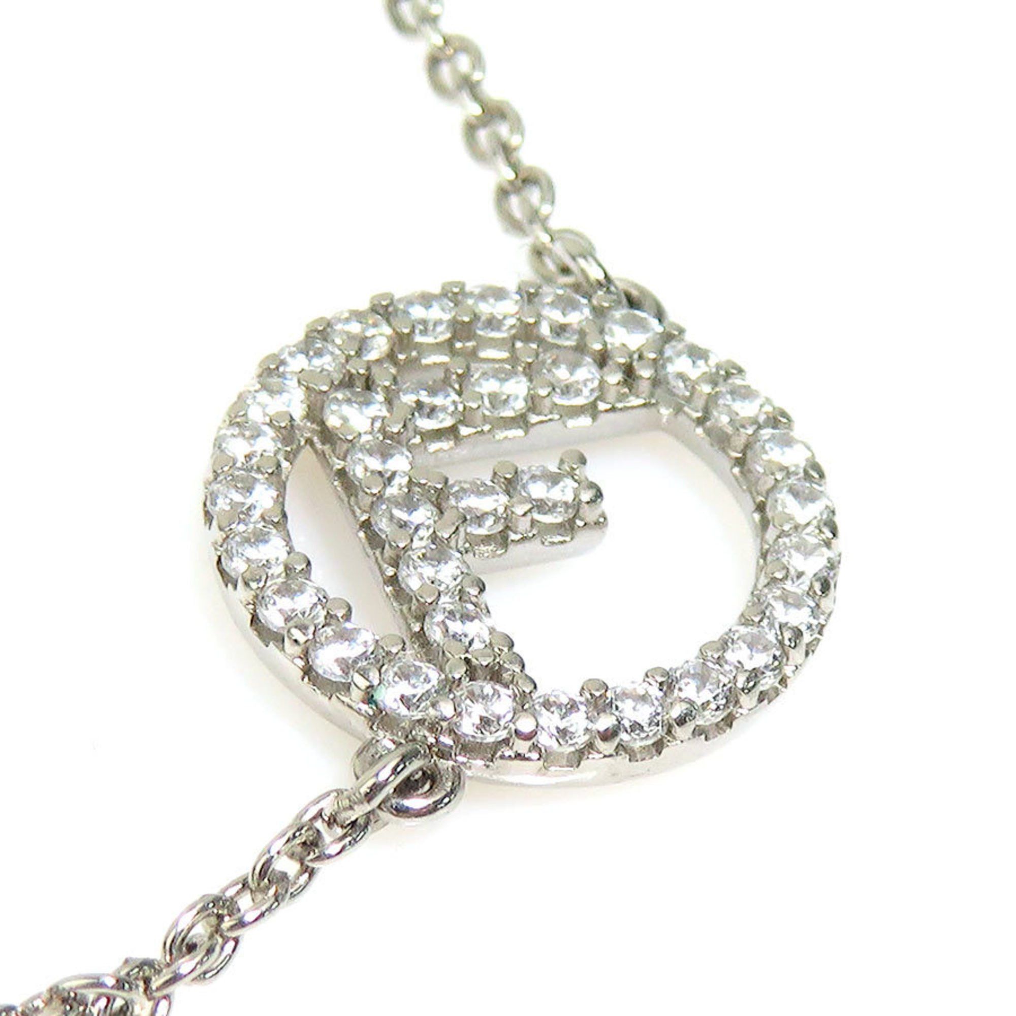 Fendi FENDI bracelet F is metal rhinestone silver ladies e60570g Size ONE SIZE - 3 Thumbnail