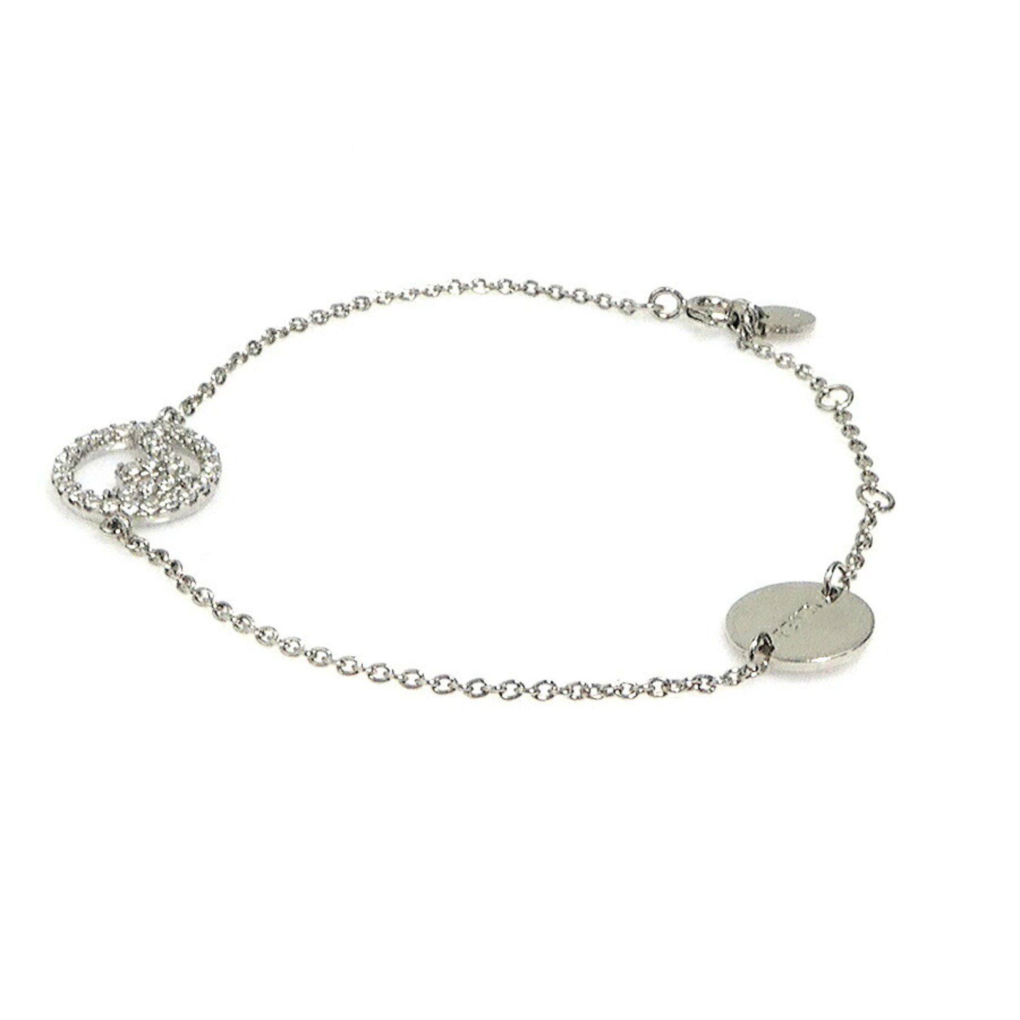 Fendi FENDI bracelet F is metal rhinestone silver ladies e60570g Size ONE SIZE - 2 Thumbnail
