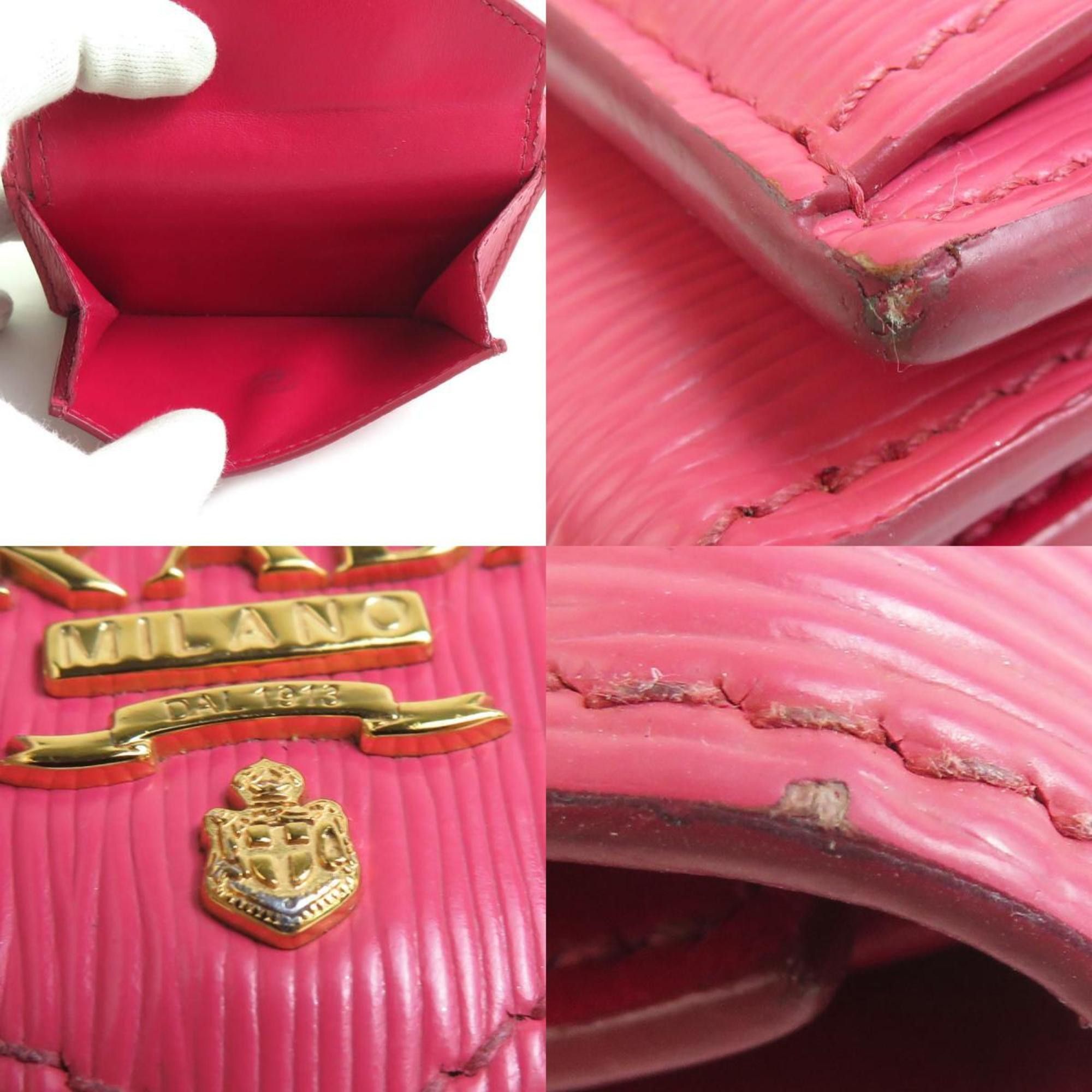 Prada PRADA Tri-fold wallet in leather, pink, for women, r10645a Size ONE SIZE - 4 Thumbnail