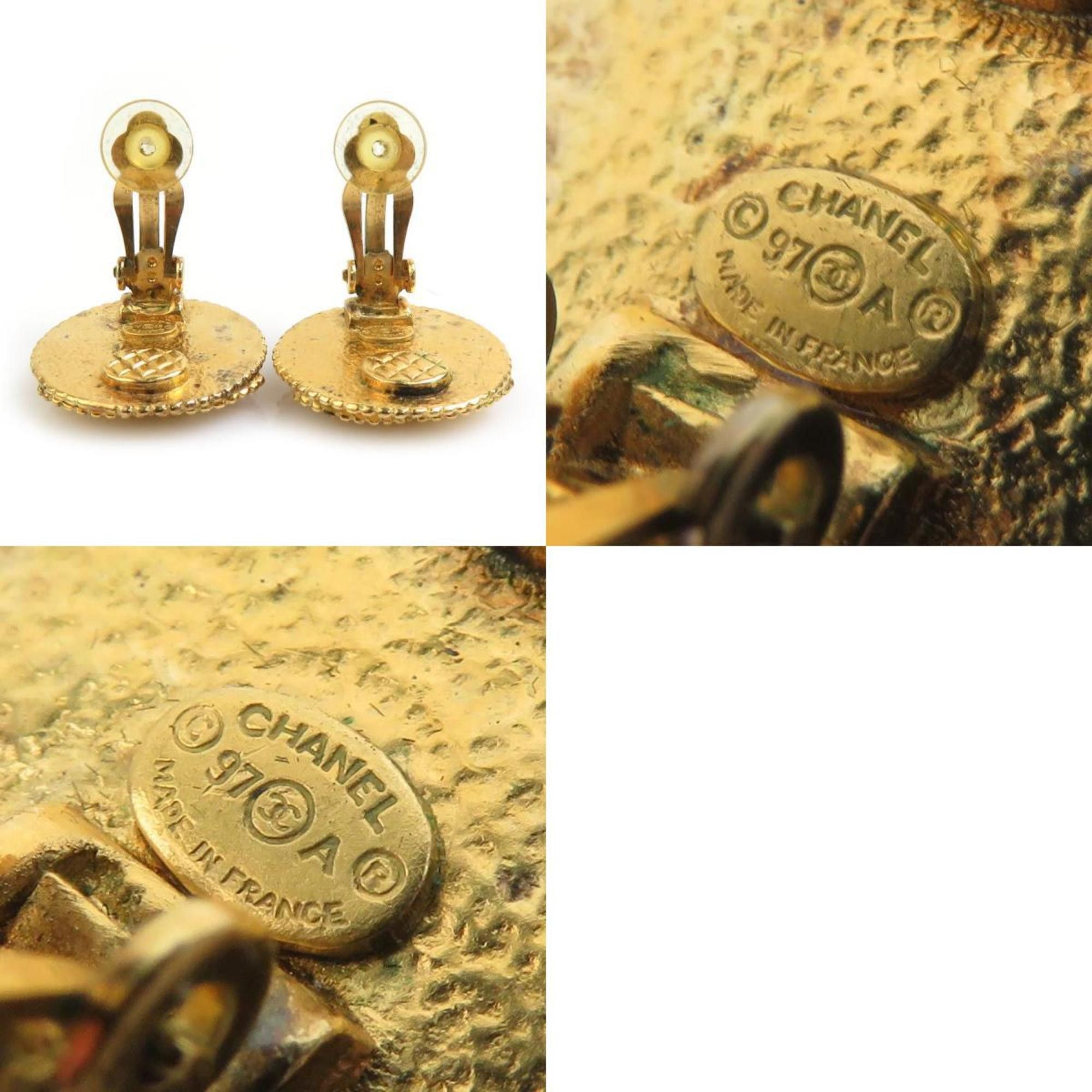 Chanel CHANEL Coco Mark Metal Gold Earrings for Women e60544a Size ONE SIZE - 5 Thumbnail