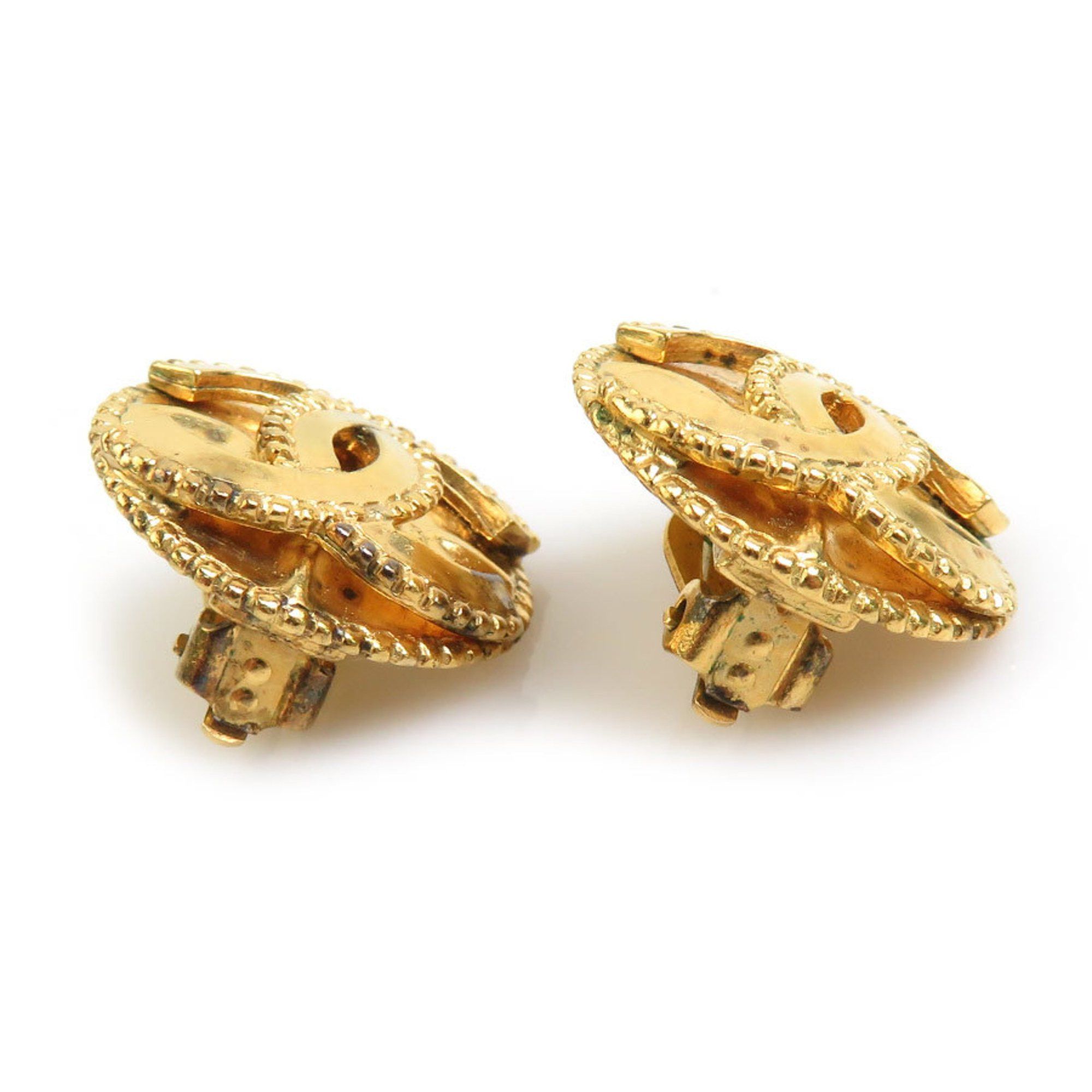 Chanel CHANEL Coco Mark Metal Gold Earrings for Women e60544a Size ONE SIZE - 3 Thumbnail