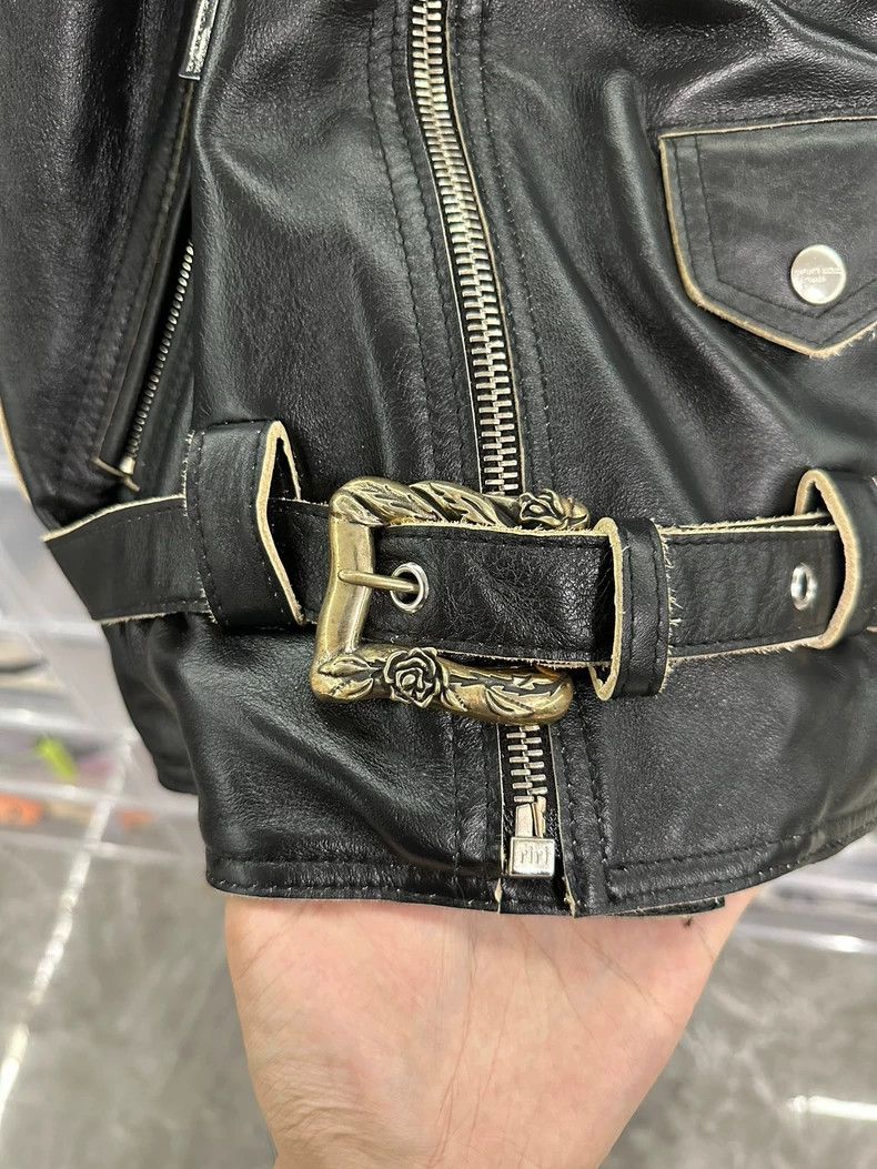 Enfants Riches Deprimes vintage black leather motorcycle jacket Size US L / EU 52-54 / 3 - 3 Thumbnail