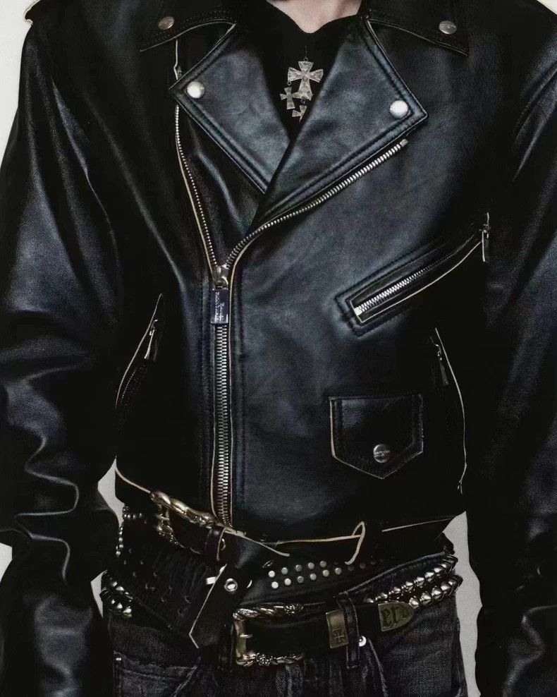 Enfants Riches Deprimes vintage black leather motorcycle jacket Size US L / EU 52-54 / 3 - 8 Thumbnail