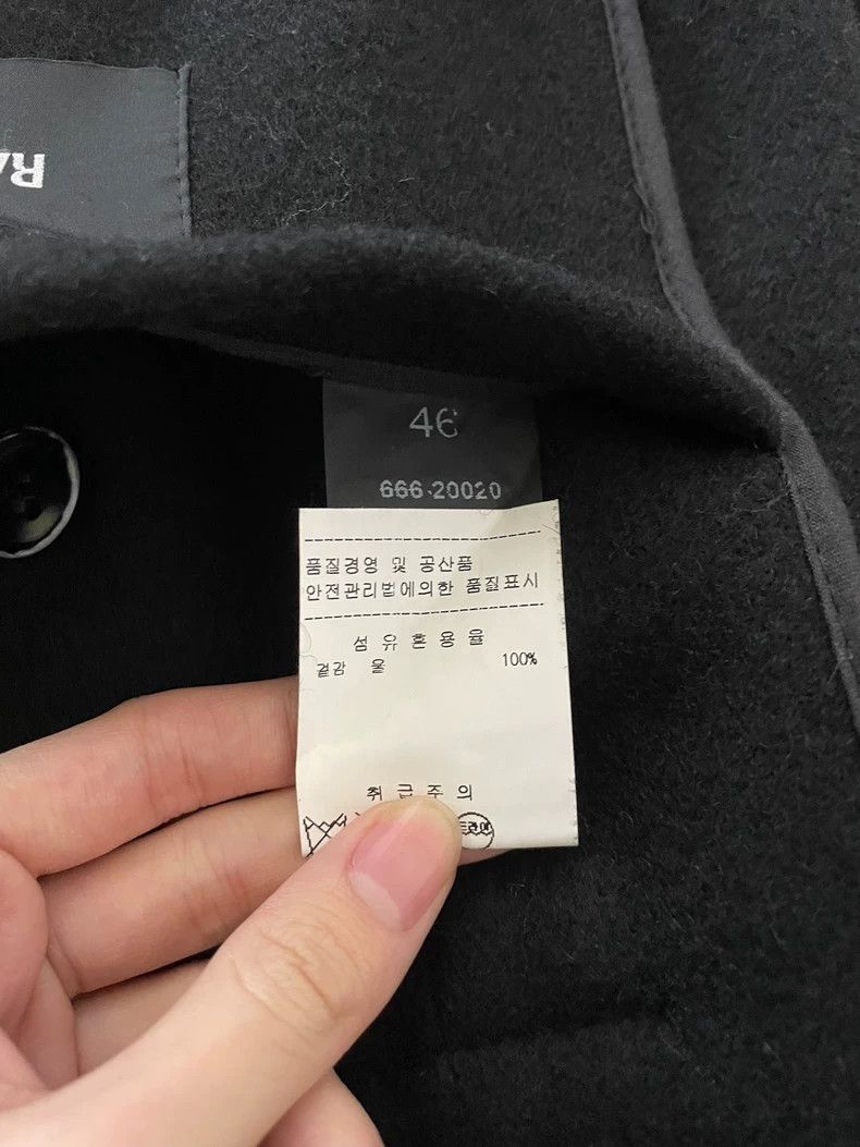 Raf Simons raf simons black coat with logo hood Size US L / EU 52-54 / 3 - 4 Thumbnail