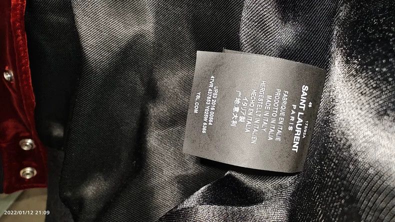 Saint Laurent Paris saint laurent red velvet musical note jacket Size US L / EU 52-54 / 3 - 6 Thumbnail