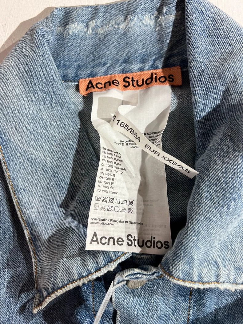 Acne Studios Acne Studios Vintage Denim Jacket SS22 Size US XXS / EU 40 - 2 Thumbnail