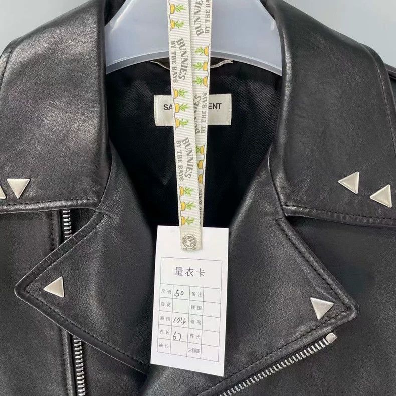 Saint Laurent Paris saint laurent men's leather motorcycle jacket Size US L / EU 52-54 / 3 - 7 Thumbnail