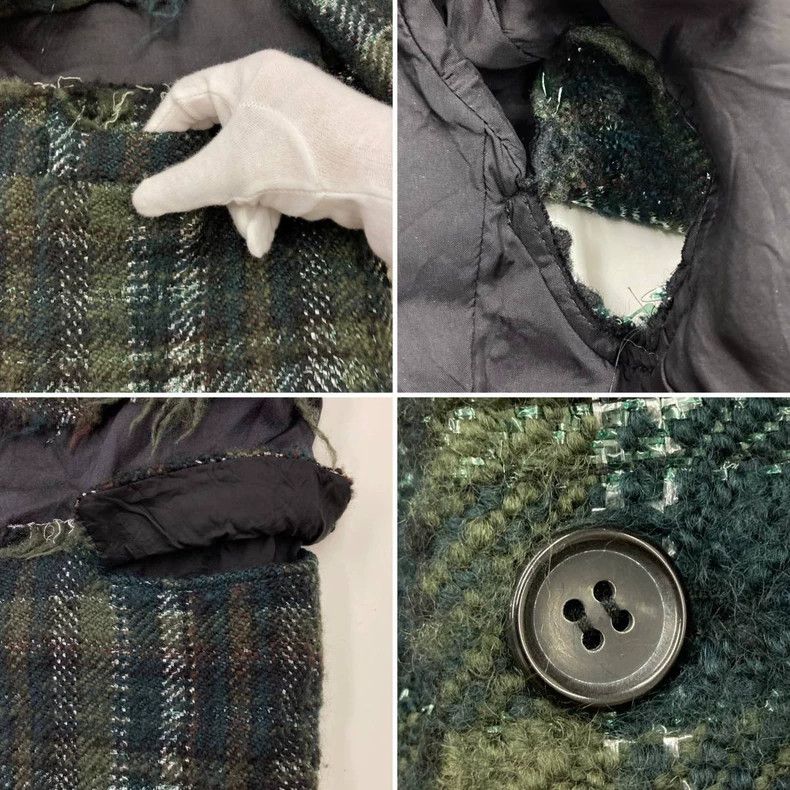 Comme des Garcons plaid deconstructed blazer by comme des garçons Size US L / EU 52-54 / 3 - 6 Thumbnail