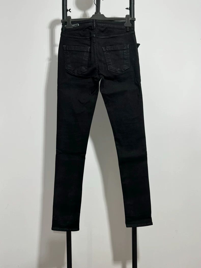 Rick Owens rick owens ro dark waxed long pants Size US 32 / EU 48 - 2 Thumbnail