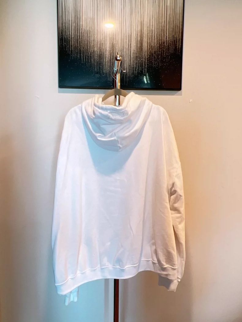 Vetements vetements white hooded sweatshirt with rainbow embroidery Size US XS / EU 42 / 0 - 2 Thumbnail