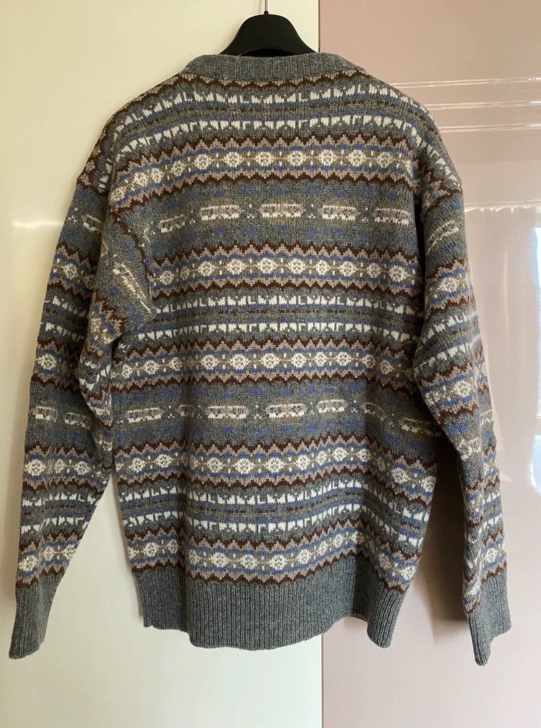 Raf Simons raf simons patterned knit sweater in gray Size US M / EU 48-50 / 2 - 3 Thumbnail