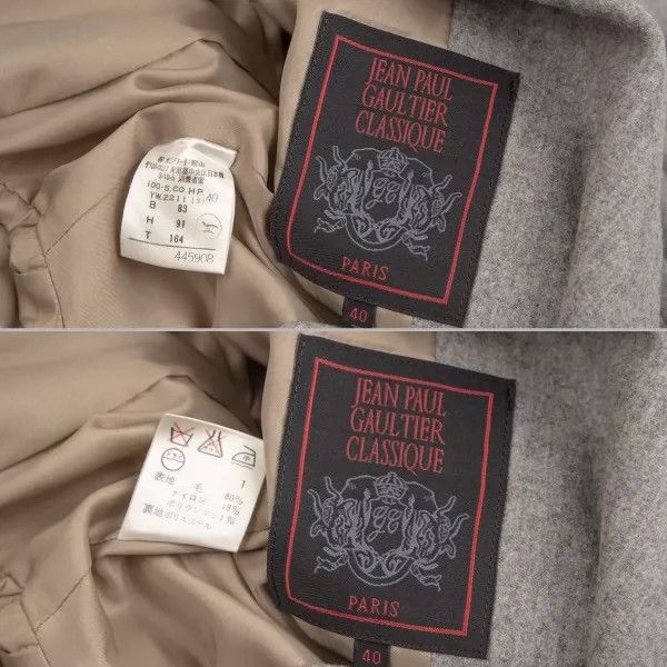 Jean Paul Gaultier gray wool pocket design coat Size US M / EU 48-50 / 2 - 7 Thumbnail
