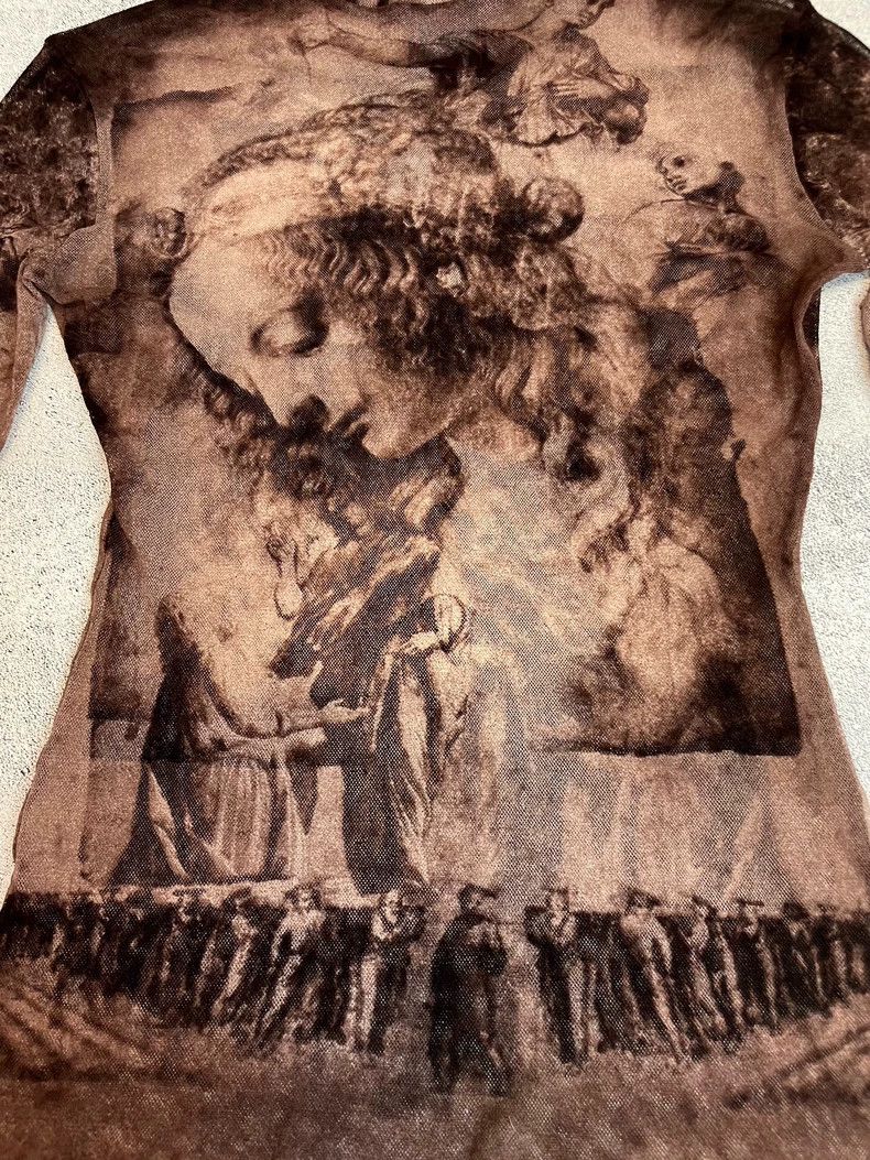 Jean Paul Gaultier sheer long sleeve artistic top by gaultier Size US M / EU 48-50 / 2 - 4 Thumbnail