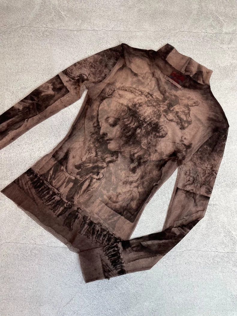 Jean Paul Gaultier sheer long sleeve artistic top by gaultier Size US M / EU 48-50 / 2 - 6 Thumbnail