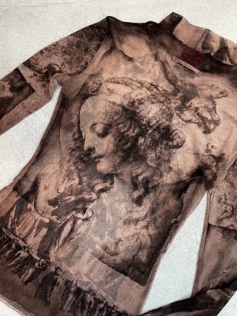 Jean Paul Gaultier sheer long sleeve artistic top by gaultier Size US M / EU 48-50 / 2 - 7 Thumbnail
