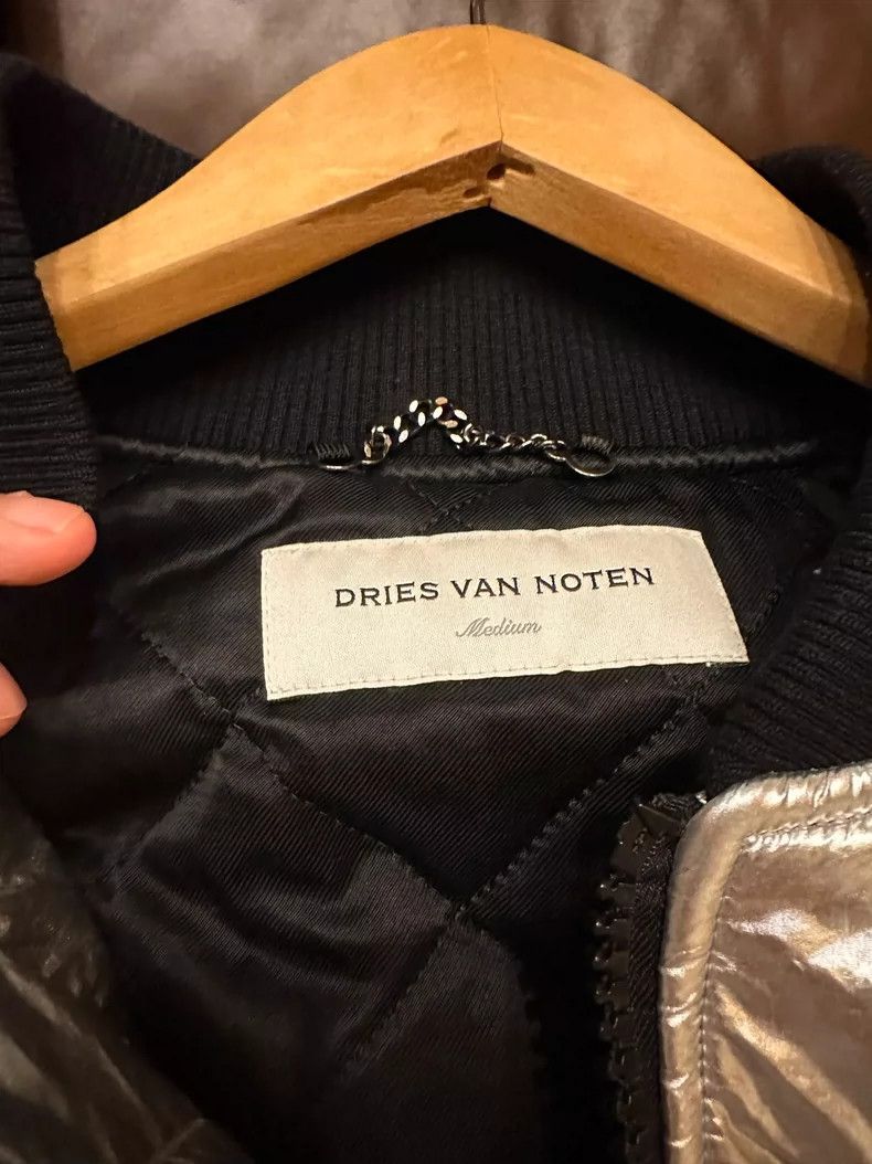 Dries Van Noten Dries Van Noten Silver Bomber Jacket Medium Size US M / EU 48-50 / 2 - 3 Thumbnail