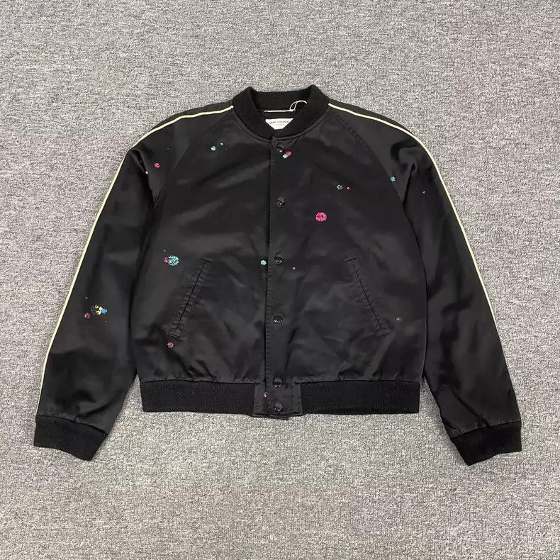 Saint Laurent Paris saint laurent galaxy print baseball jacket Size US M / EU 48-50 / 2 - 2 Thumbnail