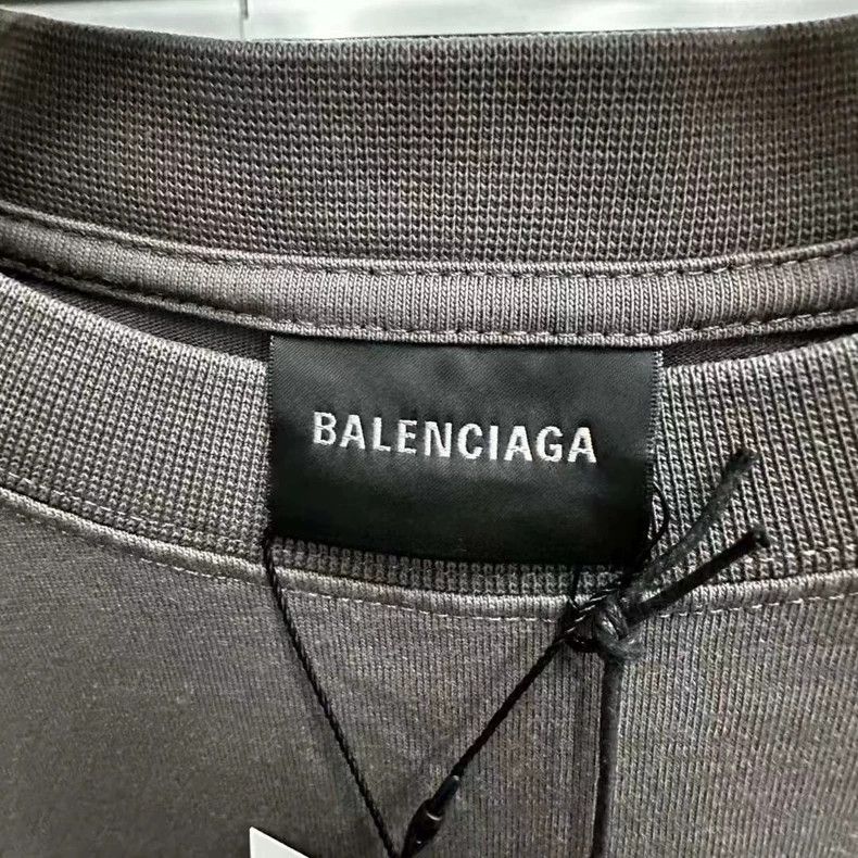 Balenciaga gray short sleeve Balenciaga logo shirt Size US XS / EU 42 / 0 - 2 Thumbnail