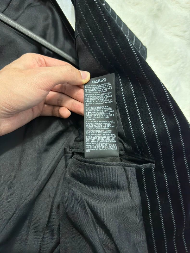 Yves Saint Laurent saint laurent velvet pinstripe blazer jacket Size US M / EU 48-50 / 2 - 7 Thumbnail