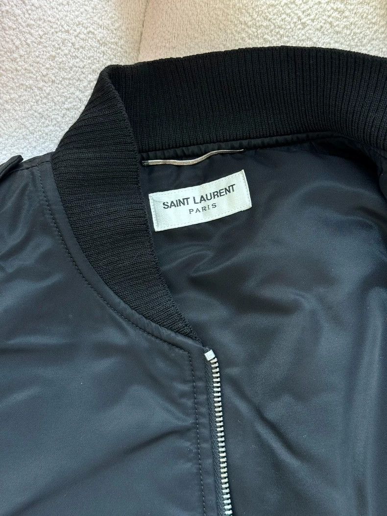 Saint Laurent Paris saint laurent paris black bomber jacket Size US L / EU 52-54 / 3 - 6 Thumbnail