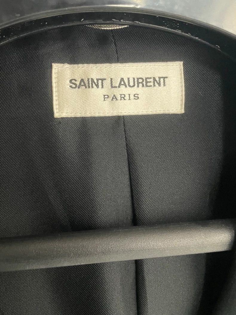 Saint Laurent Paris black silk leopard print blazer by Saint Laurent Size US L / EU 52-54 / 3 - 3 Thumbnail