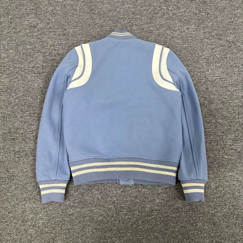 Saint Laurent Paris saint laurent baby blue baseball jacket Size US S / EU 44-46 / 1 - 3 Thumbnail