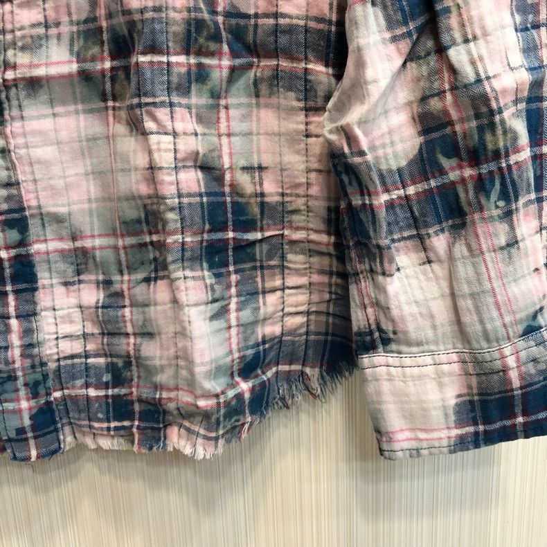 Saint Laurent Paris saint laurent distressed plaid button-up shirt Size US M / EU 48-50 / 2 - 5 Thumbnail