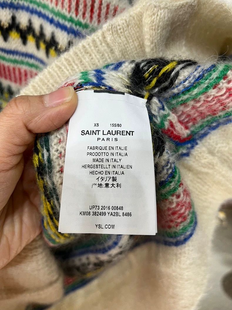Saint Laurent Paris saint laurent patterned cardigan with buttons Size US XS / EU 42 / 0 - 6 Thumbnail