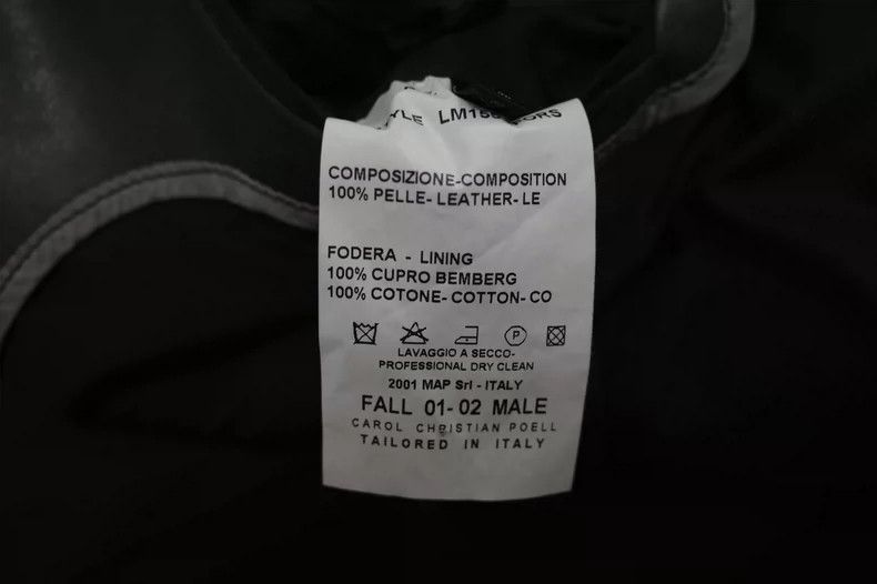 Carol Christian Poell Carol Christian Poell Leather Coat from 2001 Size US L / EU 52-54 / 3 - 9 Thumbnail