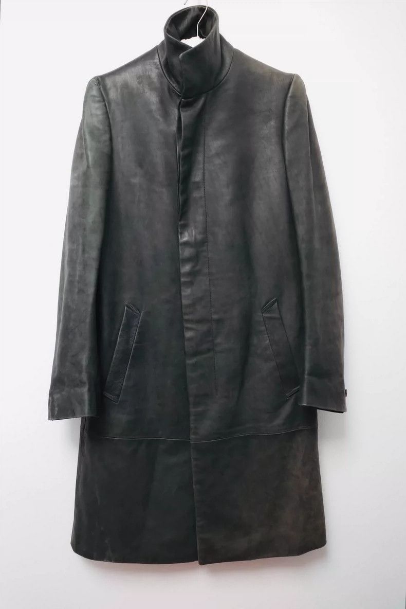 Carol Christian Poell Carol Christian Poell Leather Coat from 2001 Size US L / EU 52-54 / 3 - 2 Thumbnail