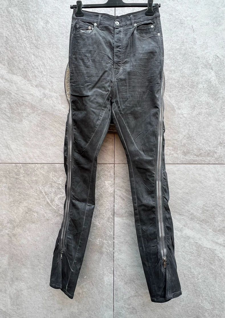 Rick Owens Rick Owens Black High-Waisted Pants Size US 32 / EU 48 - 3 Thumbnail
