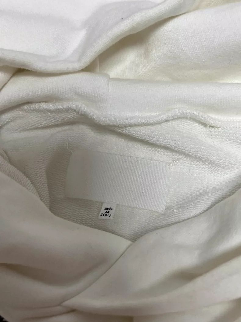 Maison Margiela Maison Margiela White Logo Print Sweatshirt Size US L / EU 52-54 / 3 - 7 Thumbnail