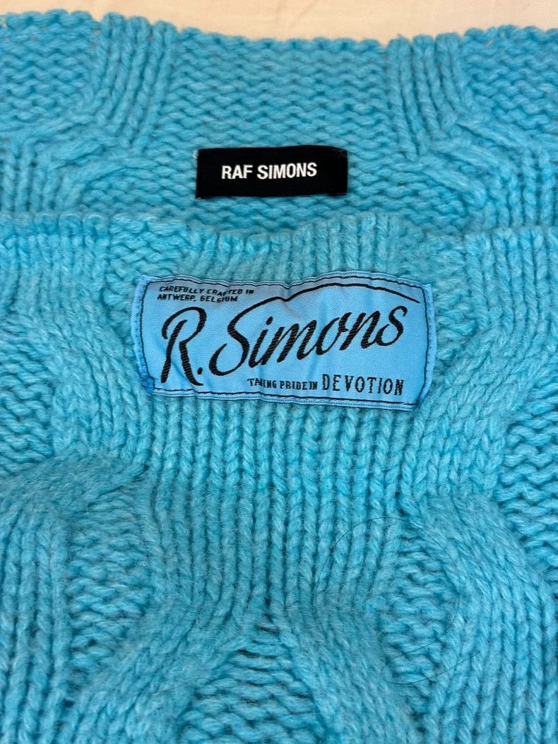 Raf Simons oversized blue knitted sweater by raf simons Size US XXL / EU 58 / 5 - 4 Thumbnail