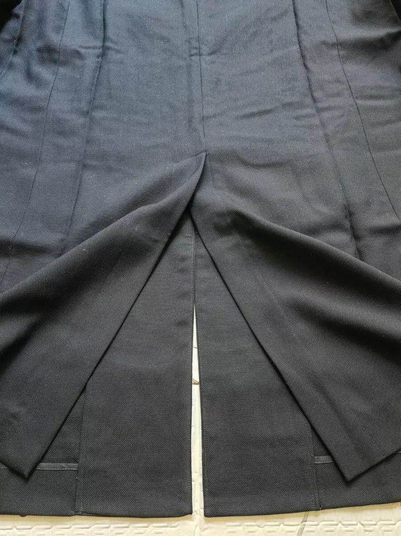 Undercover modern black long coat for men Size US M / EU 48-50 / 2 - 8 Thumbnail