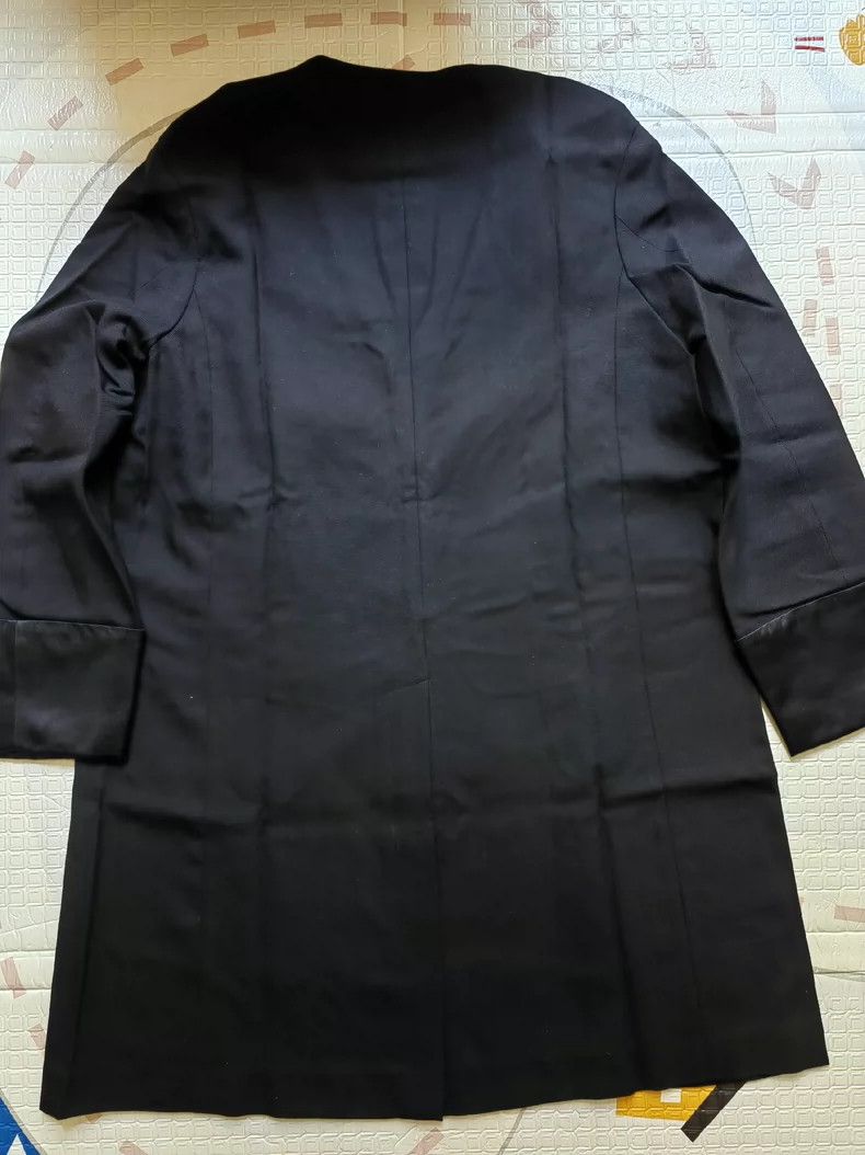 Undercover modern black long coat for men Size US M / EU 48-50 / 2 - 7 Thumbnail