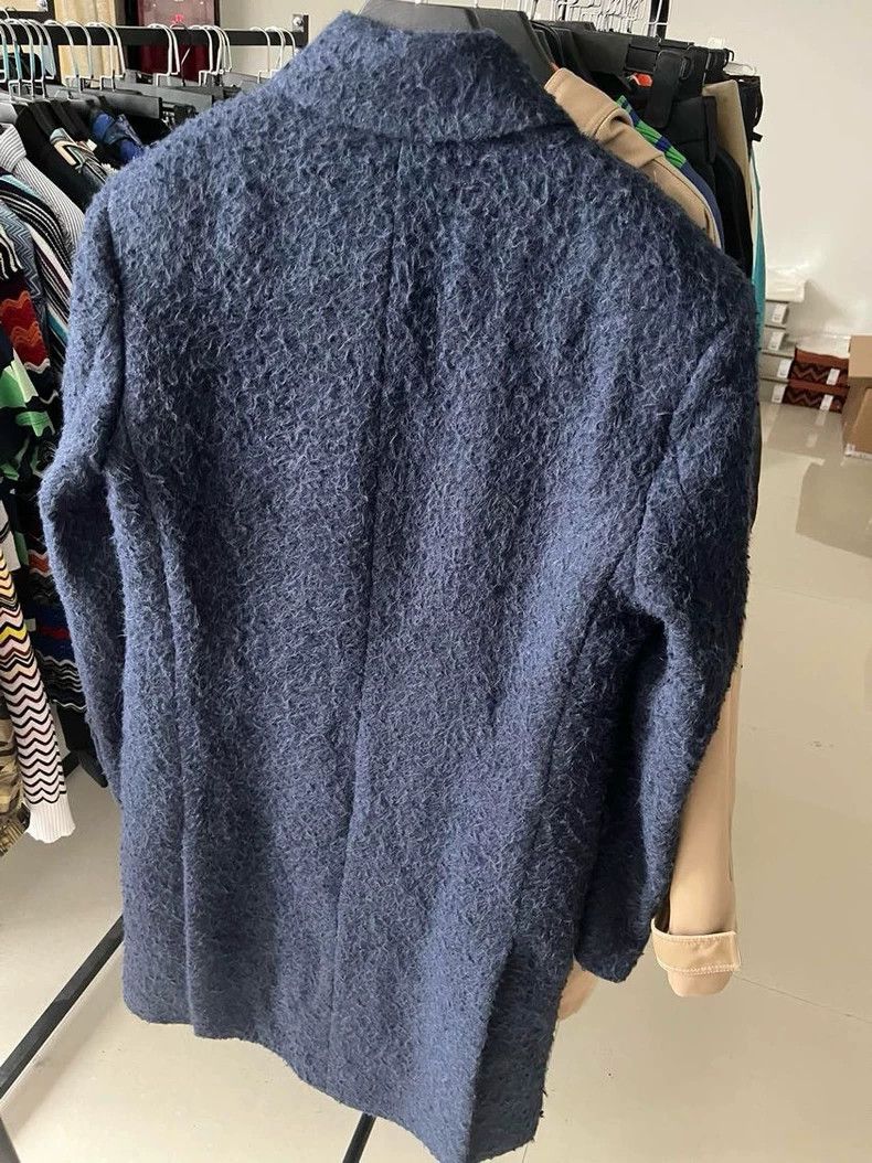 Amiri amiri long navy alpaca wool coat Size US L / EU 52-54 / 3 - 5 Thumbnail