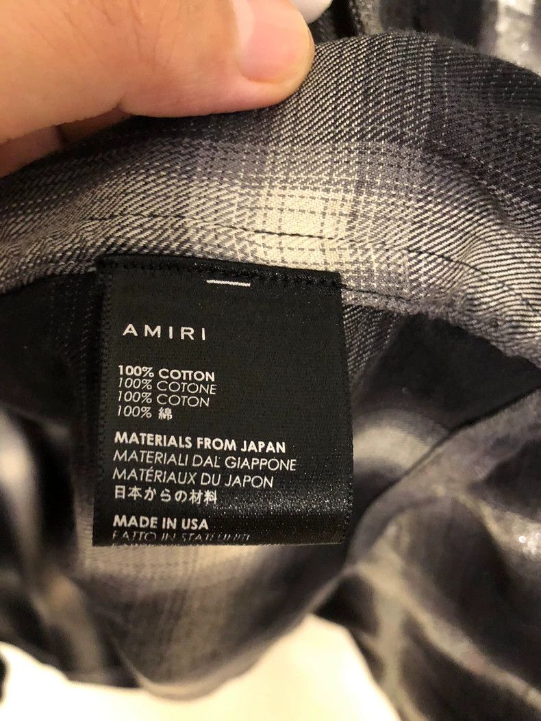 Amiri amiri black and white checkered shirt Size US L / EU 52-54 / 3 - 3 Thumbnail
