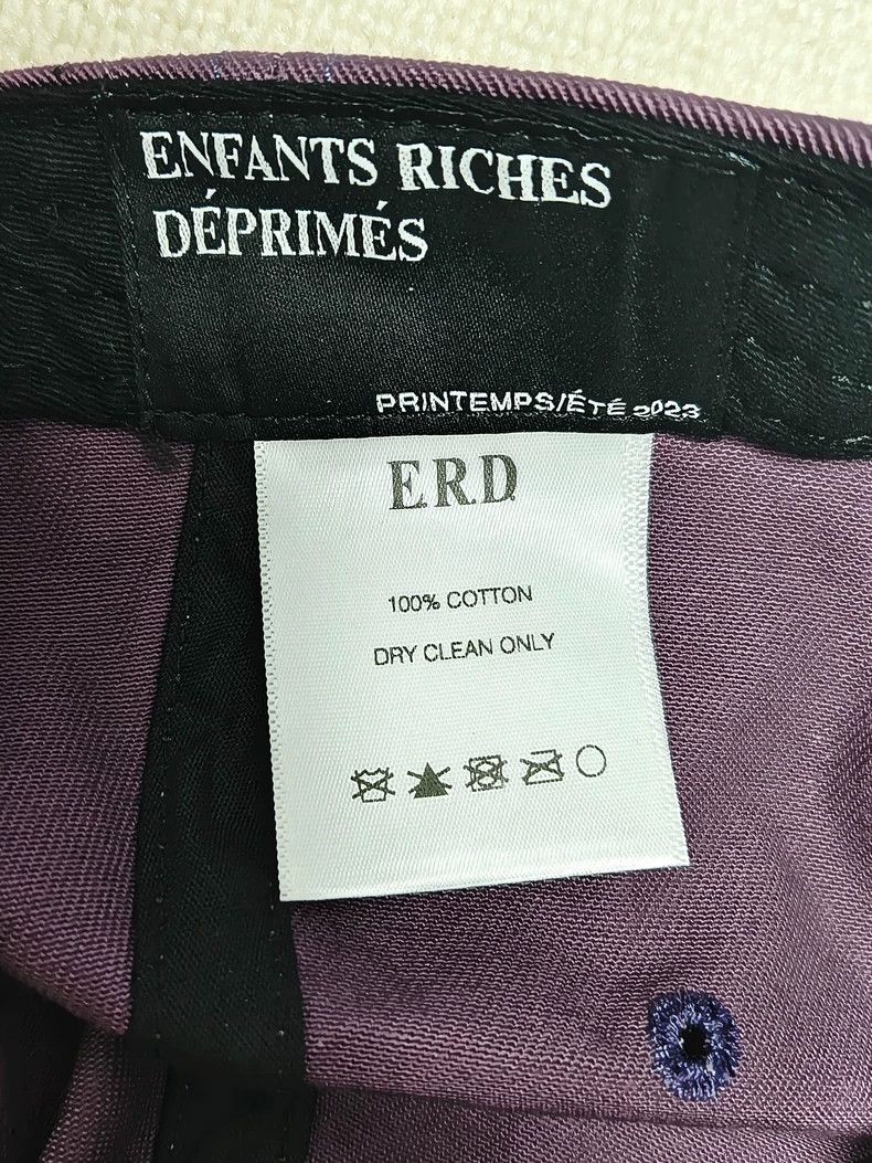 Enfants Riches Deprimes embroidered rabbit cap in black and purple Size ONE SIZE - 6 Thumbnail