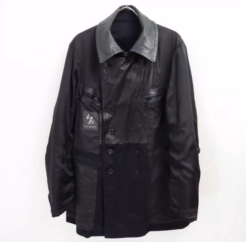 Yohji Yamamoto yohji yamamoto double-breasted leather coat Size US L / EU 52-54 / 3 - 2 Thumbnail