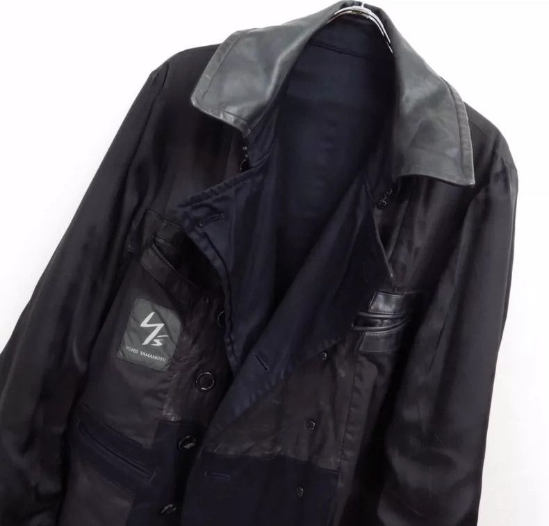 Yohji Yamamoto yohji yamamoto double-breasted leather coat Size US L / EU 52-54 / 3 - 4 Thumbnail