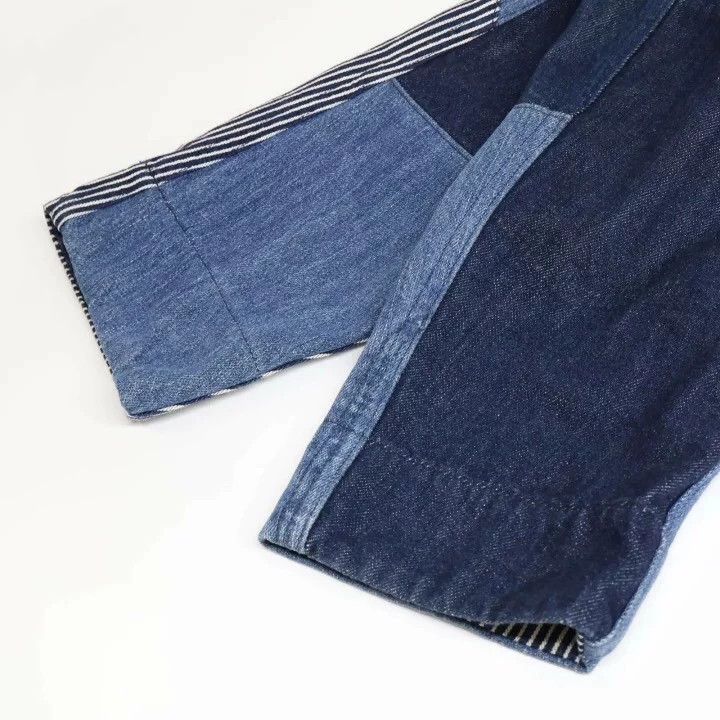 Yohji Yamamoto yohji yamamoto 2006 denim patchwork coat Size US L / EU 52-54 / 3 - 6 Thumbnail