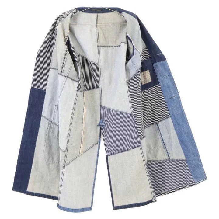 Yohji Yamamoto yohji yamamoto 2006 denim patchwork coat Size US L / EU 52-54 / 3 - 3 Thumbnail