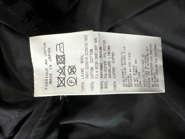 Yohji Yamamoto yohji yamamoto pour homme embroidered wool coat Size US M / EU 48-50 / 2 - 5 Thumbnail