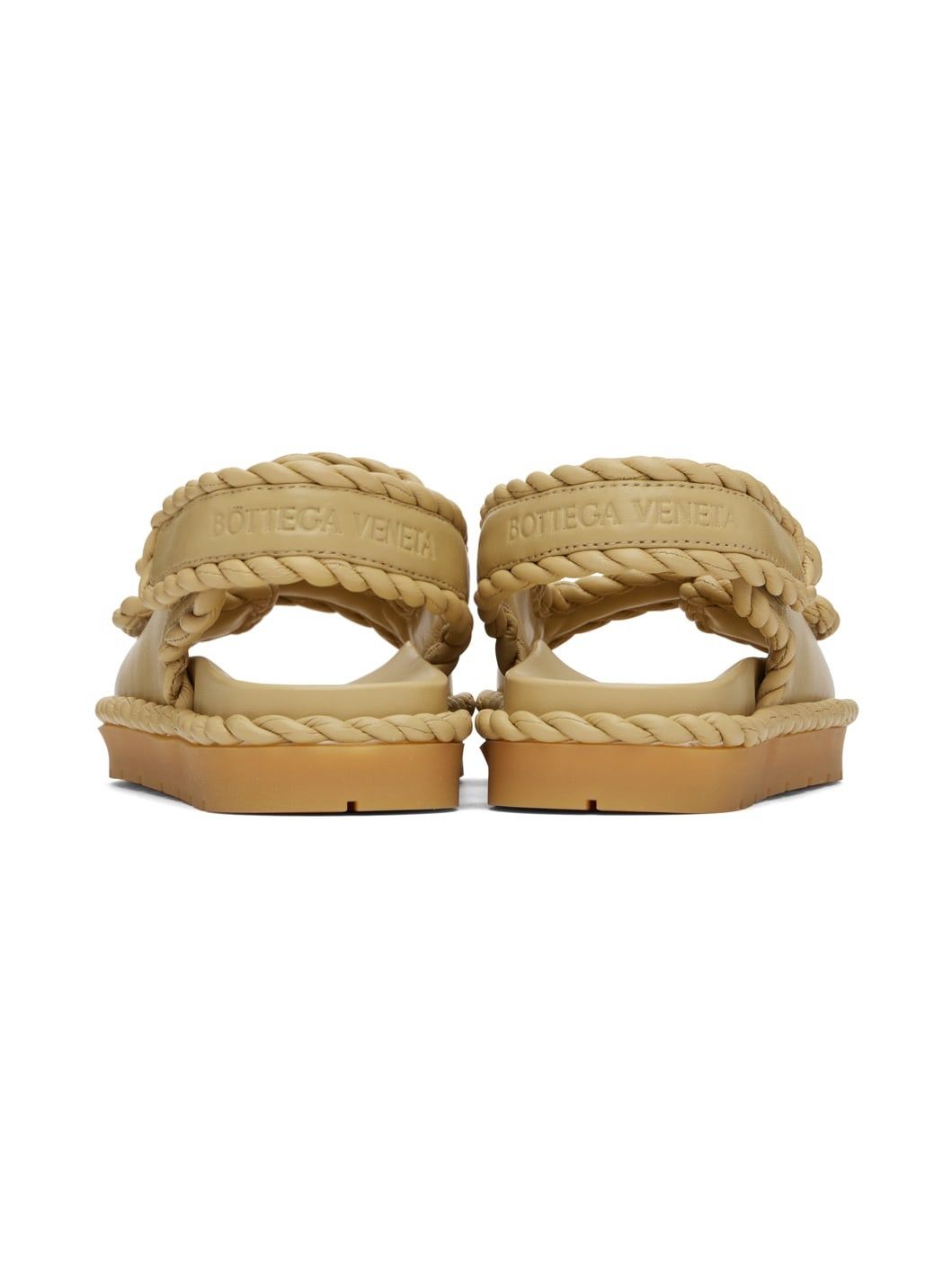 Bottega Veneta jack flat sandal beige Size US 10 / IT 40 - 3 Thumbnail