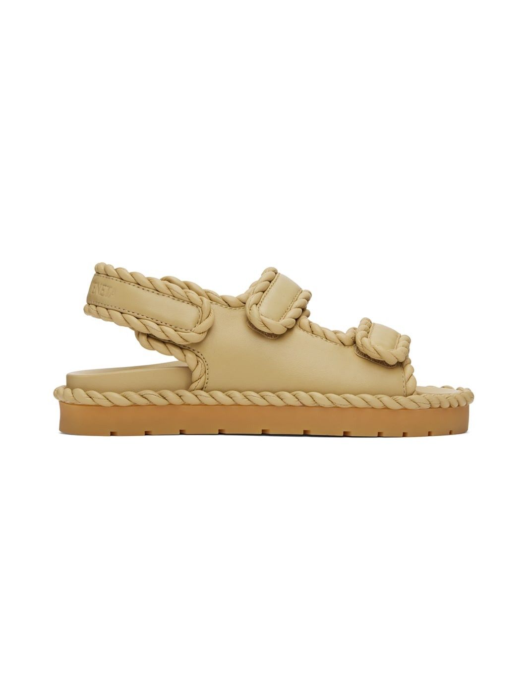 Bottega Veneta jack flat sandal beige Size US 12 / IT 42 - 2 Thumbnail