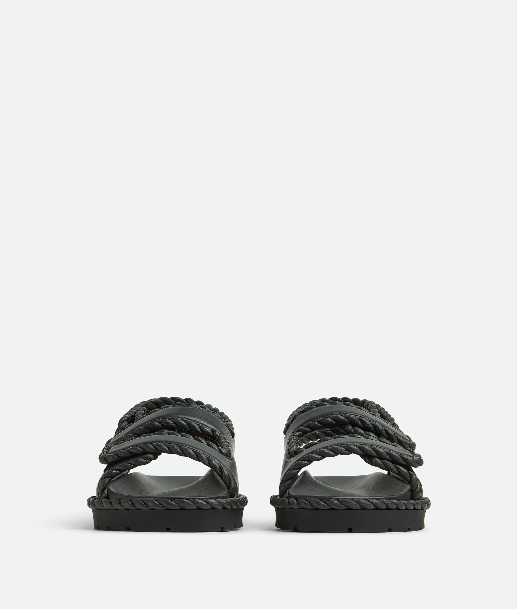 Bottega Veneta jack flat sandal black Size US 9 / IT 39 - 2 Thumbnail