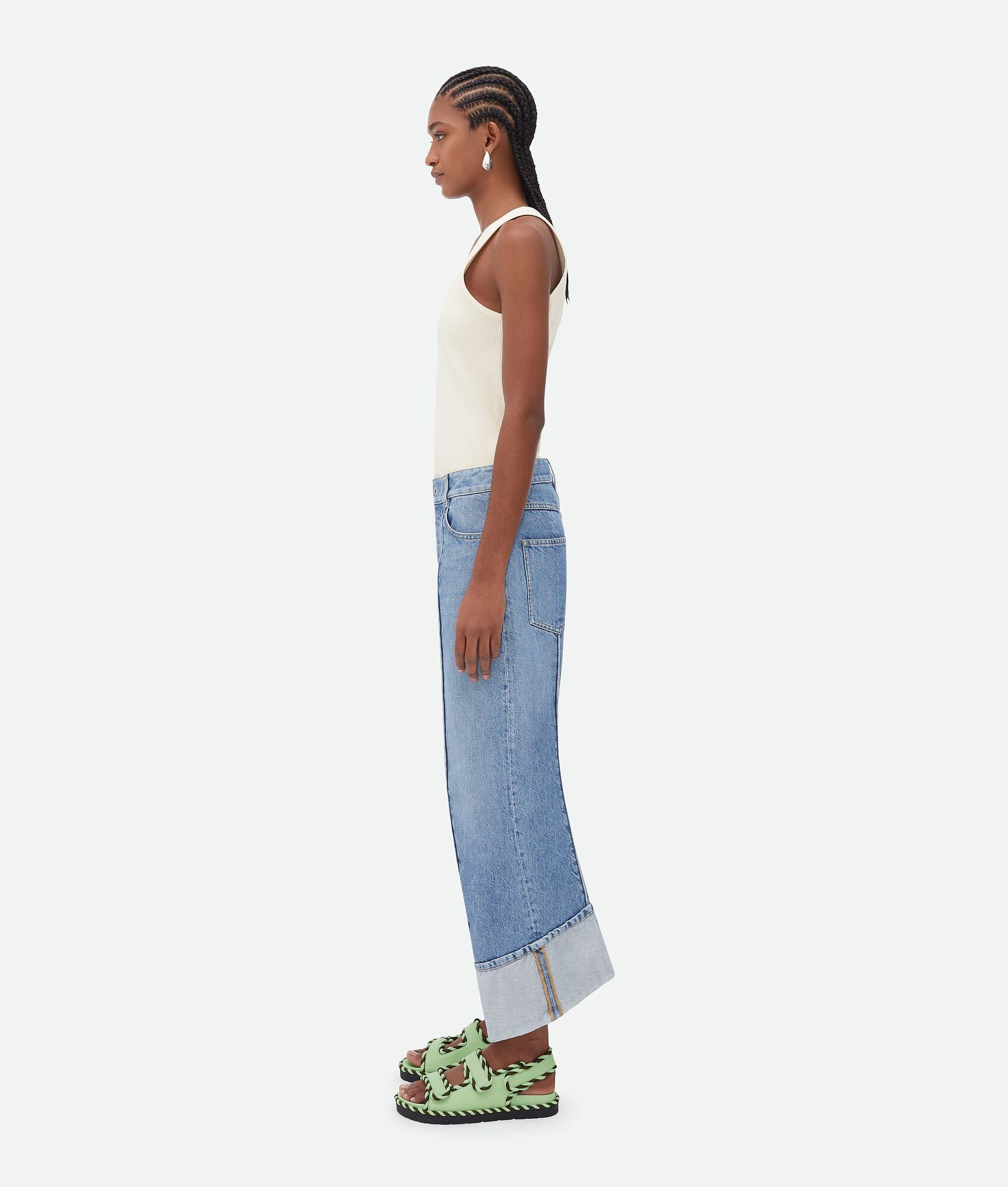 Bottega Veneta jack flat sandal mint Size US 6 / IT 36 - 5 Thumbnail