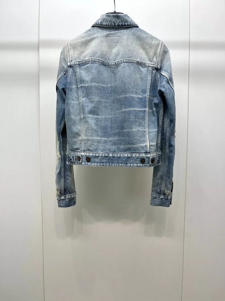 Saint Laurent Paris saint laurent denim jacket with anchor patch Size US S / EU 44-46 / 1 - 2 Thumbnail