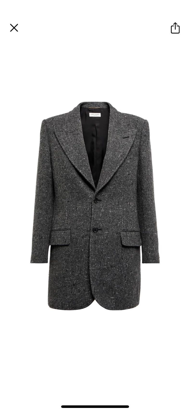 Saint Laurent Paris ysl saint laurent classic wool blazer Size US XS / EU 42 / 0 - 2 Thumbnail